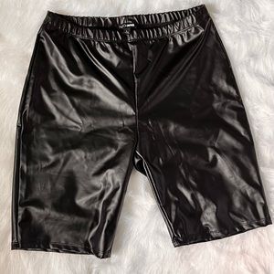 long leather shorts, used but like new